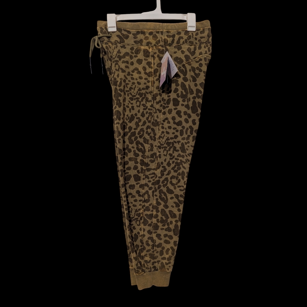 JoyLab Olive Leopard Print Joggers